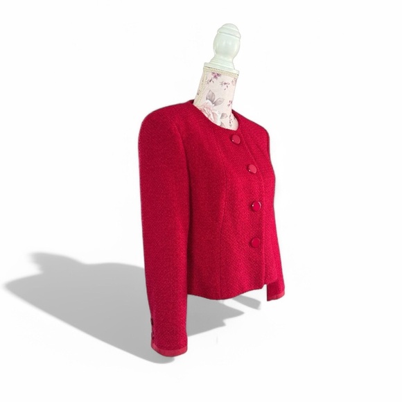 Vintage Talbots Wool Blend Padded Blazer - Picture 1 of 4